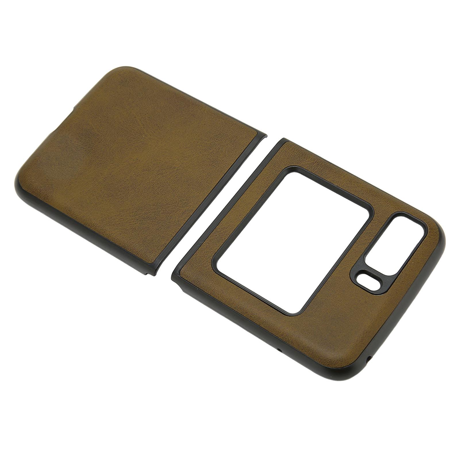 

Кожаный складной чехол для телефона, устойчивый к царапинам, защитный чехол-книжка для Moto Razr 2022 камуфляж зеленый