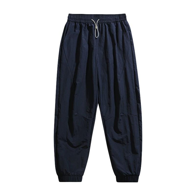 Acu Mens Casual Pants With Wrinkled Effect In Nylon For Summer Leisure Wear