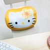 MORIPiLO Sanrio Characters Hello Kitty Body Pillow (Face-Cut Cushion) Skin-Friendly Micro Fabric Plush Toy Nap Pillow Yellow 32x23x10cm by Morishita
