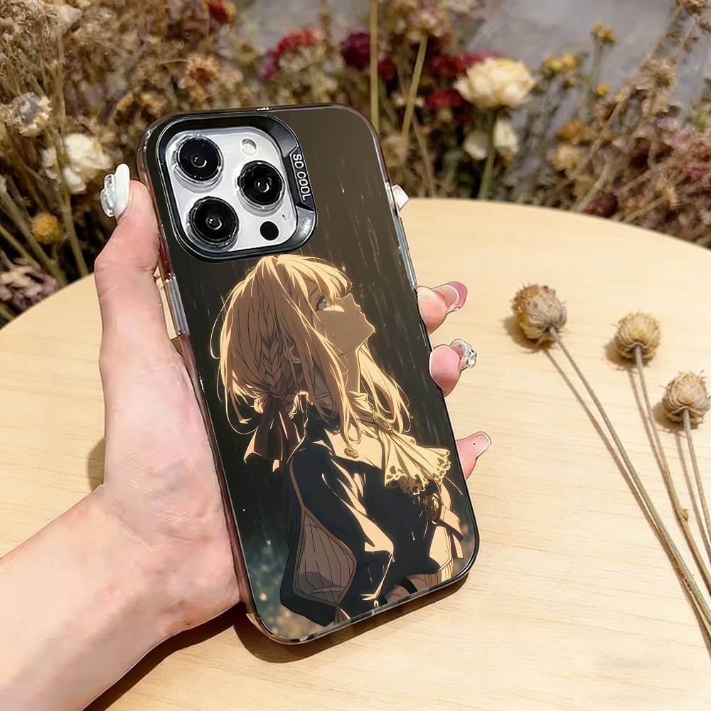 

Violet Evergarden Phone Case For iPhone 17,16,15,14,13,12,11 Plus,Pro Max,XS,Colorful Silver Phone case Funda Cover iPhone17Air