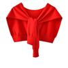 Korean Cashmere Wool Knit Women Fake Collar Shawl Summer Air Conditioned Shoulder Protect Cervical Spine Thicken Warm Scarf Q36