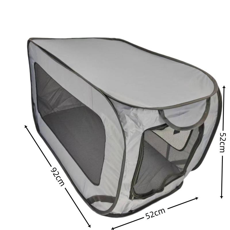 Foldable Dog Travel Crate Portable Car Cats Dogs Cage with Breathable Mesh Window Pop Up Pet Kennel for Outdoor Camping Car Trip