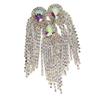 Rhinestone Tassel Shoulder Epaulet Decorative Shoulder Board Badge DIY Exquisite Tassel Epaulet for