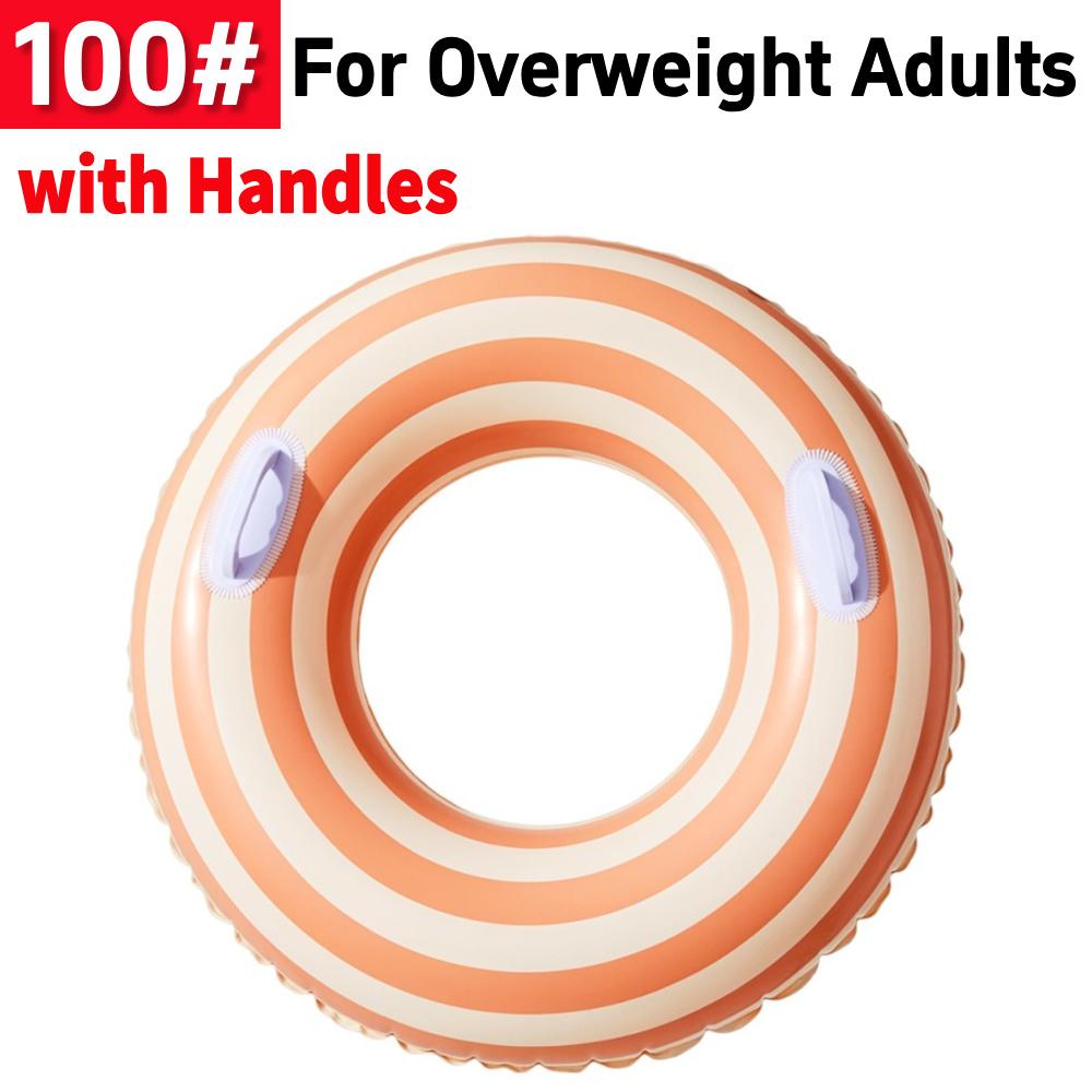 Thickened Swim Ring Float with Handle Swimming Circle Swimming Ring for Kids Adults for Swimming Pool Party Decorations