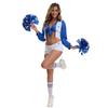 New blue cheerleading jersey World Cup football baby top skirt