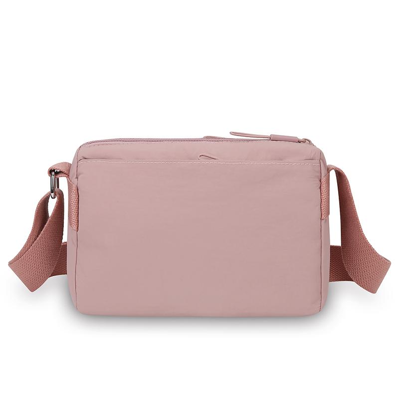 Water-Repellent Multi-Compartment Bag Lightweight Small Square Bag Commuter Women's Shoulder Bag Solid Color Crossbody Bag