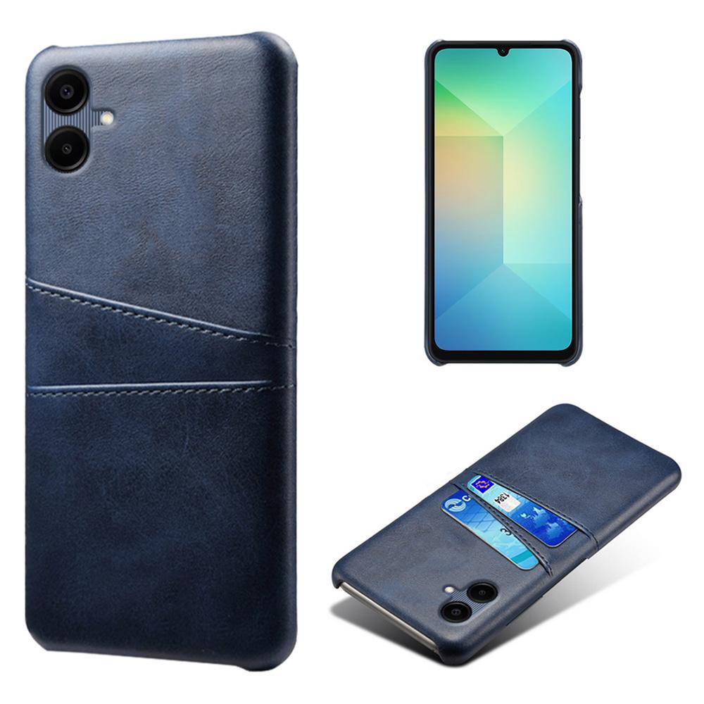 For Samsung Galaxy A06 4G Case Dual Card Slots PU Leather+Hard PC Phone Cover