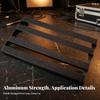 Guitar Pedalboard with Hook-and-Loop Portable Aluminum Pedal Board