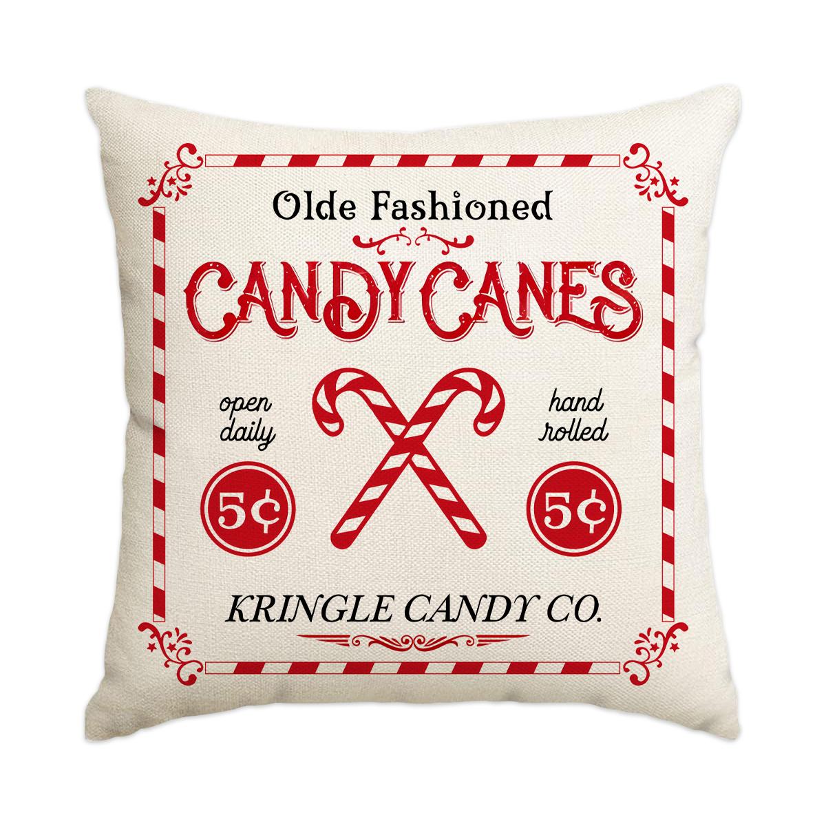 

1 \ 4pcs Christmas pillow cover, holiday decoration sofa cushion cover, suitable for sofa living room (without pillow core) 18x18Inch