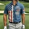 New Summer Men's Printed Casual Breathable Loose Short-Sleeve Shirt
