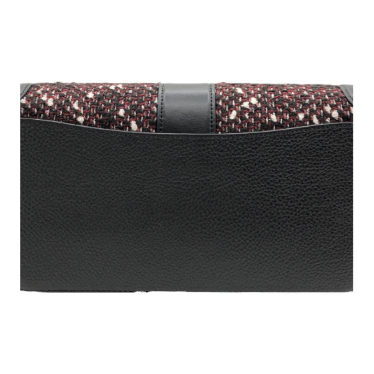 New COACH Georgie Leather God Of Wine Bag, Shoulder Bag, Portable Crossbody Bag Women's Black, Red & Multicolor C1525-IMA47