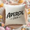 A-Aperol Logo Cushion Cover Natural Linen Organic Fabric Double-Sided Printing Sofa Home Decor Gift Pillow Cover