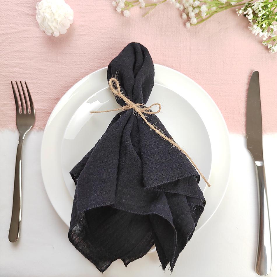 Set of 50 Cotton Cloth Napkins Gauze Fabric 30x30 Cm Factory Outlet Wedding Decor Everyday Use Dinner  Tea Towel Table  Village