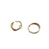 French Retro Earrings, Female Niche Design, High-end Hong Kong Style Twisted Earrings, Versatile Earrings