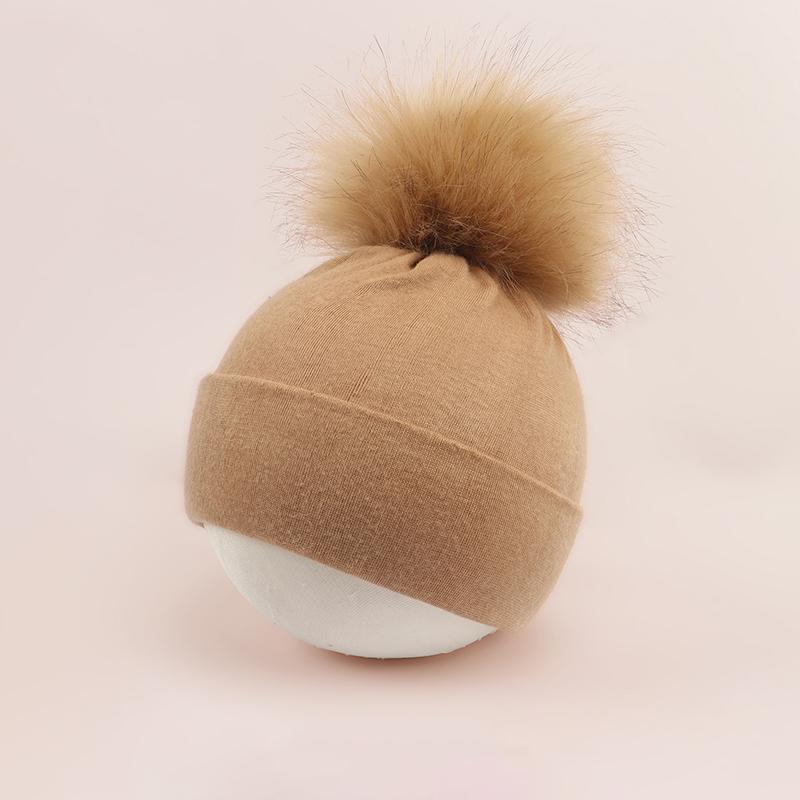 Baby Winter Warm Hats Toddler Pom Pom Beanie Knit Soft Caps For Boys Girls Cotton Elastic Children Bonnet Hat Beanies Girls Caps