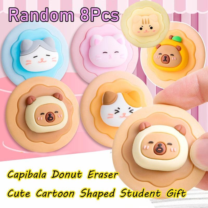 

8Pcs Cute Dolphin 3D Eraser Fun Cartoon Creative Animal Eraser Stationery Gift Mini School Office Supplies Random style 8Pcs