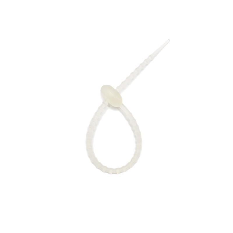Multicolor TPR Silicone Zip Ties: Elastic Self-Locking, Reusable Cable Organizers & Keychain Pendants.