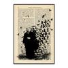 Banksy Balloon Girl Graffiti Poster Disappearing Five Rings Mural Retro Decorative Paintings Wall Art Prints Modern Home Decor