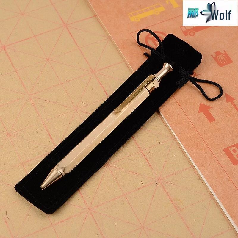 Lilang Brass Hexagonal Retractable Metal Ballpoint Pen