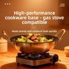 Durable Thickened Stainless Steel Wok Uncoated Windproof Outdoor Cooking Pot 7/8/9/10/11in Easy Clean Bar Stove Commercial