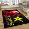 3D Rockstar Energy Logo Sport Carpet Rug for Bedroom Living Room Home Sofa Decoration,Children Game Large Decor Floor Mat Gift