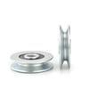 Metall-Riemenscheibe Zweifarbig Optional V-Nut Drahtnut Aufhängungsrad Führungsrad