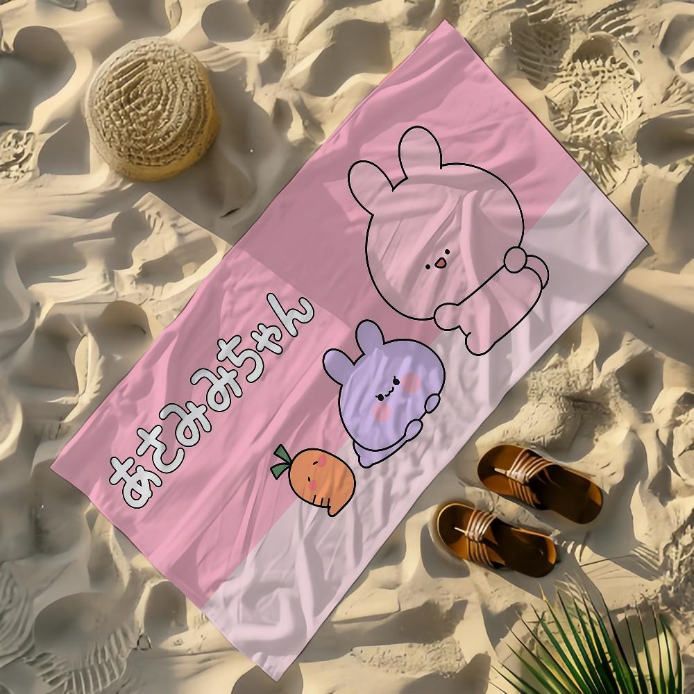 Cute Asamimichan Towel Yoga Gym Yoga Gym Lightweight Portable for Swimming Beach Travel Sports Accessories Sandproof
