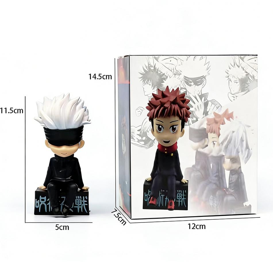 11cm Jujutsu Kaisen Anime Figur Chibi Sitzende Serie Satoru Gojo/Geto Suguru Actionfigur Fushiguro Toji/Okkotsu Yuta Figur