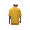 Jordan Flight Essential Logo Print Ribbed Crew Neck Short Sleeve Drop Shoulder T-Shirt Men Tops Rust-Yellow DZ0605-752