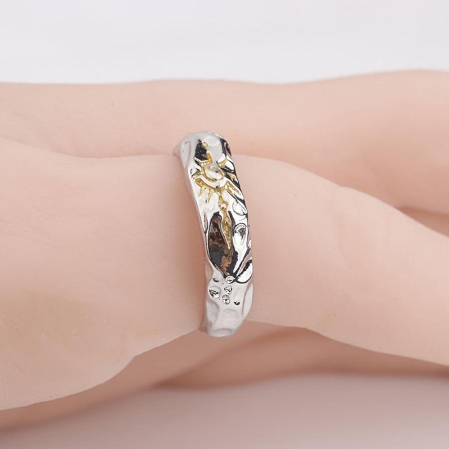 1pc Retro Bohemian Sun Totem Unisex Adjustable Open Ring, Trendy Fashion Accessory, Copper Cold Style, Suitable for Daily, Party Wear, Black Friday