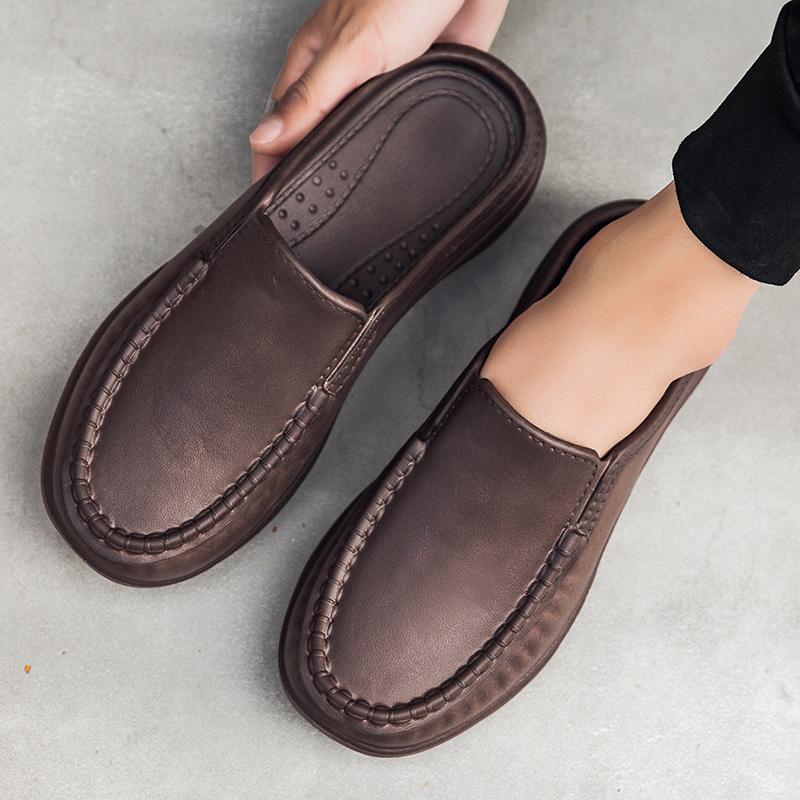Men Chef Shoes Casual Loafers Waterproof and Oil-proof Kitchen Work Slip-on Men Shoes Outdoor Non-slip Beach Slippers