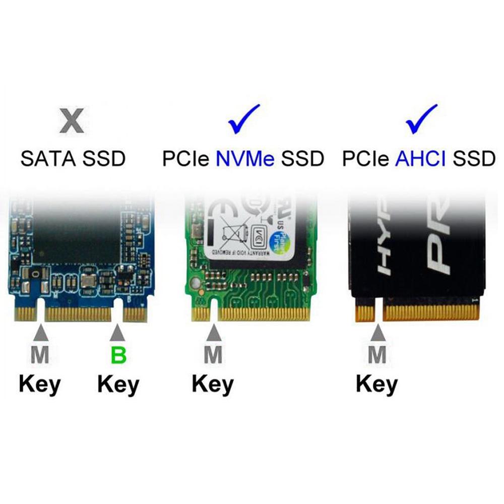 EP-051+SA-002 M2 NGFF M-key NVME AHCI SSD to PCI-E 3.0 X1 Vertical Adapter with Extension Cable