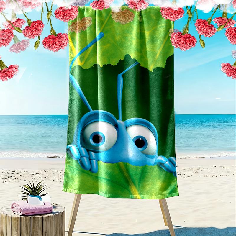 A Bug's Life Print Beach Towel, Large Soft Quick Dry Towel for Beach Camping Swimming