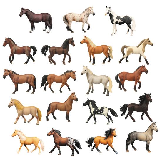 Horse Model Realistic PVC Horse Figurine Statue Sculpture Home Office Desktop Decoration Ornament Kids Educational Animal Toy