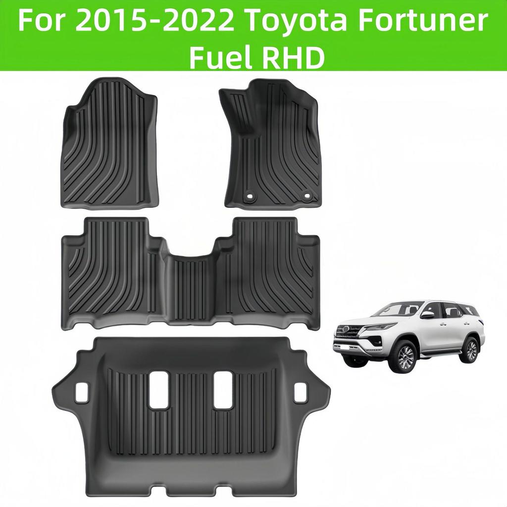 15-22 Fortuner RHD TPE Floor & Trunk Mat