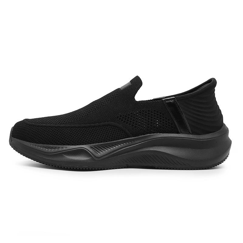 New Comfortable Super Light Thick Soled Slip-on Flying Elastic Mesh Socks Shoes Men's Casual Sports Walking Shoes