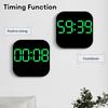 Electronic Wall Clock Temperature Date Display Table Clock Wall-mounted Digital LED Alarm Clocks for Home 12/24H Digital Clocks