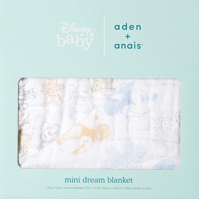And Baby Blanket Aden Anais Japanese Baby Gift Mini Blanket 1 Piece Mickey Minnie ATBC10004DIJ Multicolor 70x70cm [Aiden Anais] + (Authentic Product)