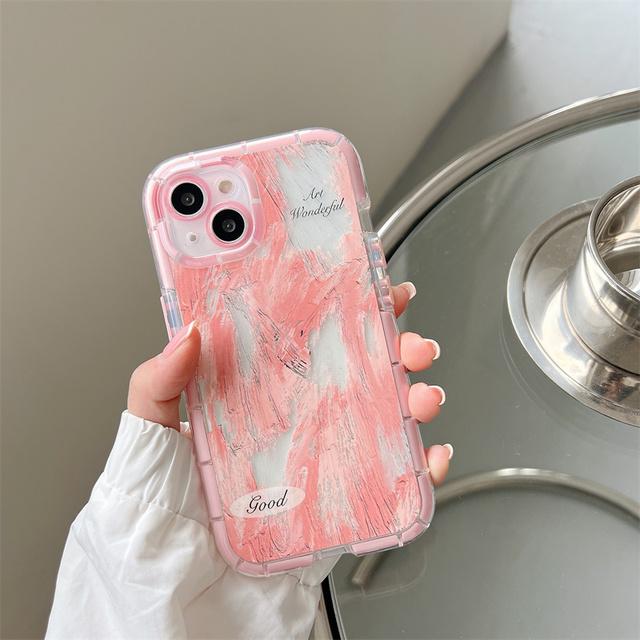 Art Abstract Graffiti Luminous Phone Case For Iphone 14 13 11 12 Pro Max X Xr Xs Max Clear Silicone Shockproof Bumper Cover Case