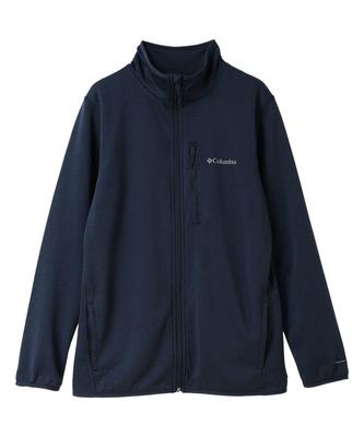Jaqueta Columbia Fleece Essential Hike Grid AE3276 464 com Zíper Completo (Marinha/LL/Masculino)