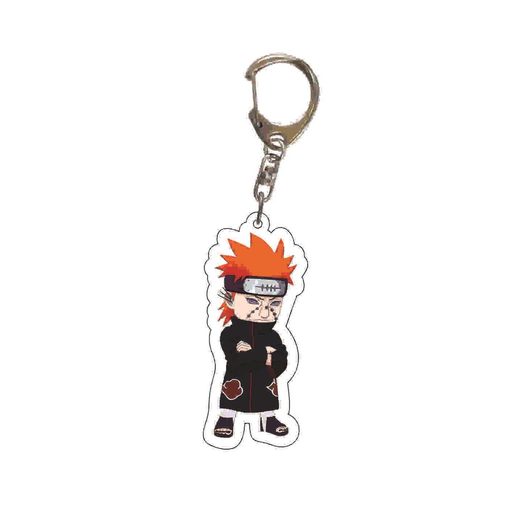 Naruto Akatsuki Pain & Sasuke Acrylic Keychain Pendant