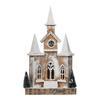 Christmas Wooden Lighted Snow House Mini Cabin European Vintage Xmas Decor