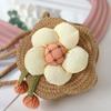 Children Keys Coin Purse Cute Princess Mini Handbag Handmade Kids Girls Shoulder Bag Flower Straw Baby Bags Messenger Bag