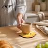 Decorative Kitchen Table Accessories 4PCS Cute Lemon Shape Wooden Coasters, Non-slip Heat Insulation Pads, Resistant Drink Mats Tableware for