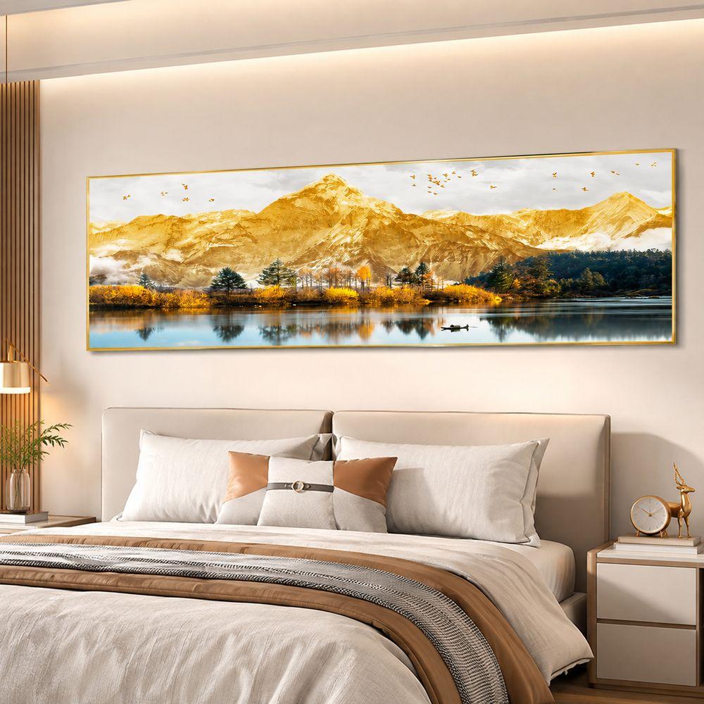 Mountain Landscape Bedside Decorative Paintings for Bedroom Living Room Bedside Background Wall