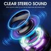 2025 Magnetic Bluetooth Speaker Wireless Portable Mini Travel Stereo Speaker with RGB Color Light and Phone Holder for Ios