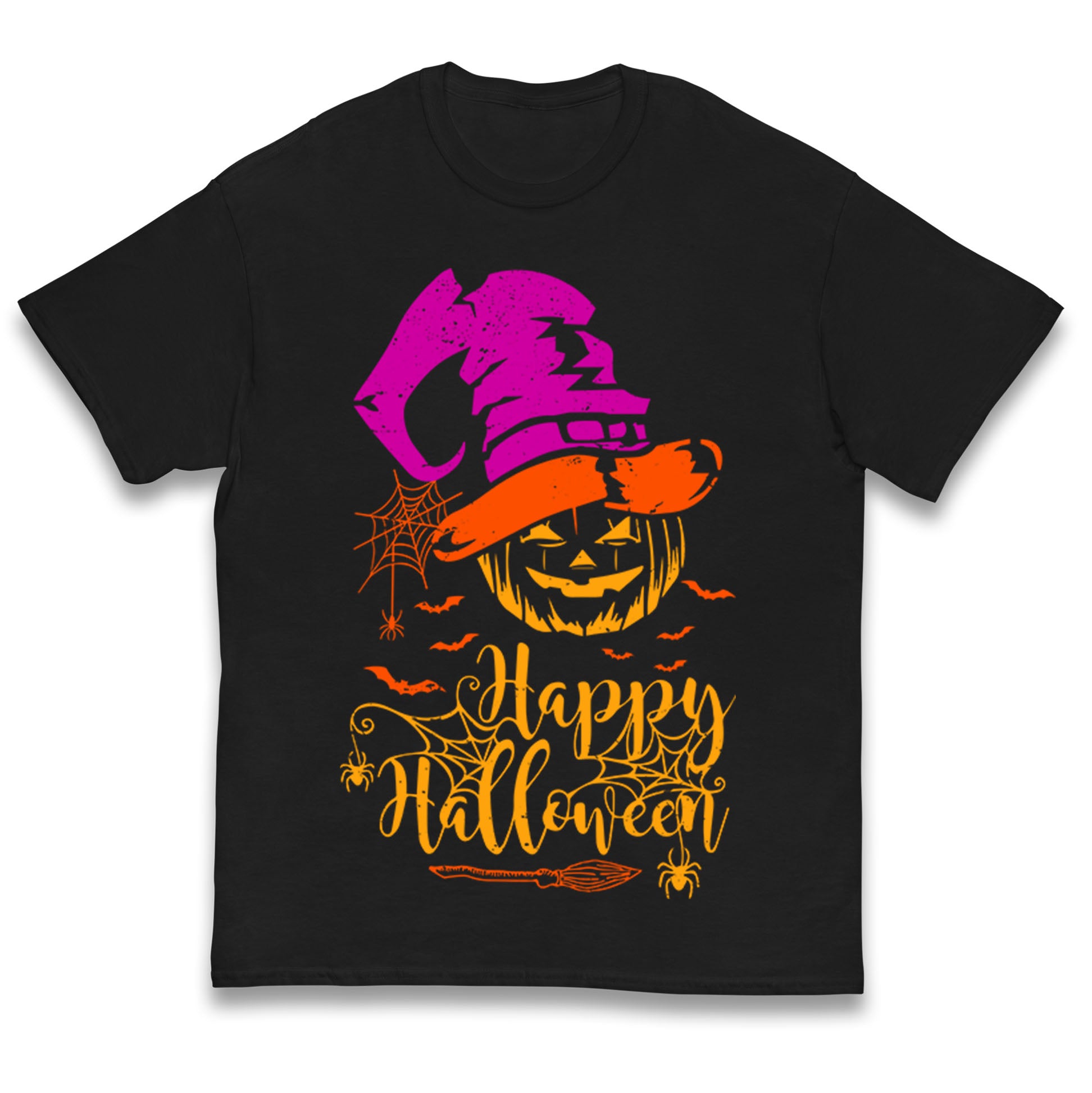 Spooky Pumpkin Happy Halloween Kids T Shirt 160