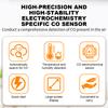 Portable Carbon Monoxide Detector CO Gas Alarm with Temp Humidity Monitor Digital Air Quality Tester Rechargeable Indoor Outdoor