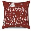 Home Decor Let It Snow & Merry Christmas Pillow Covers Pattern Cushion Cover Suitable For Sofa Bedroom Car Pillow Cover