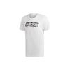 Adidas T Shirts Men's White Crew Neck Moderate Straight Fit DV3050